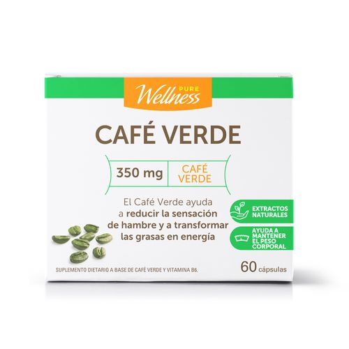 Suplemento Dietario Pure Wellnes Café Verde x 60 cápsulas