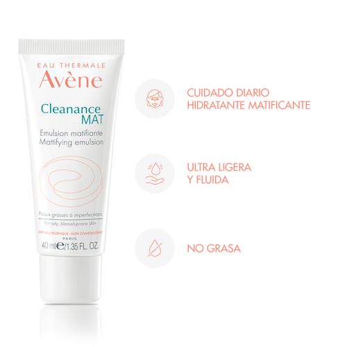 Emulsión Matificante Avene Cleanance MAT x 40 ml