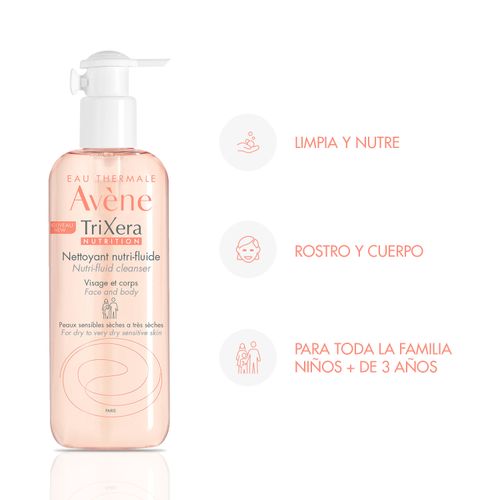 Gel De Limpieza Avene Trixera Nutrición X 400 Ml