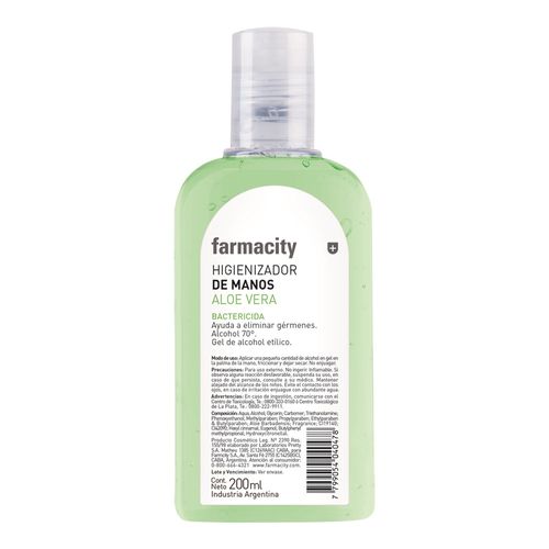 Alcohol en Gel Farmacity Aloe Vera x 200 ml