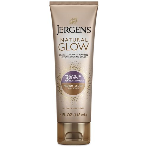 Autobroceante Jergens Humectante Natural Glow 3 Days to Glow Medio a Bronceado x 118 ml