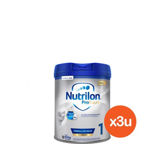 Leche Infantil en Polvo Nutrilon Profutura 1 de 0 a 6 Meses 3 un de 800 g c/u