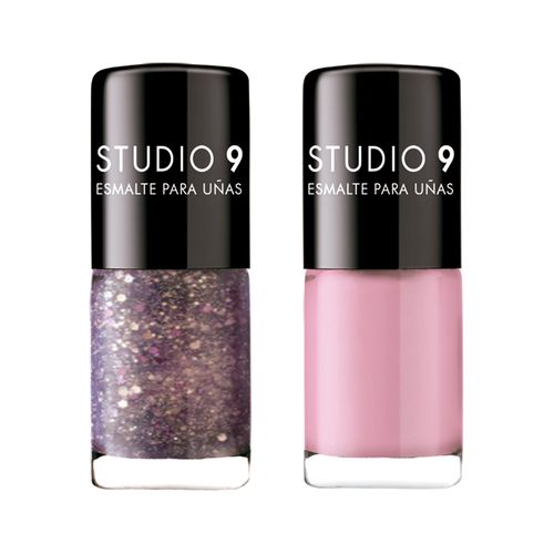 Set de Esmaltes de Uñas Studio 9 Lilac Fever x 13 g x 2 un