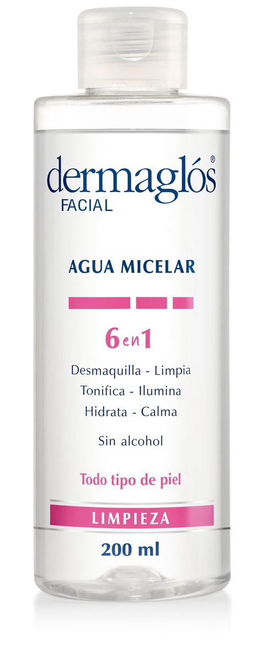 Agua Micelar Dermaglós 6 en 1 x 200 ml