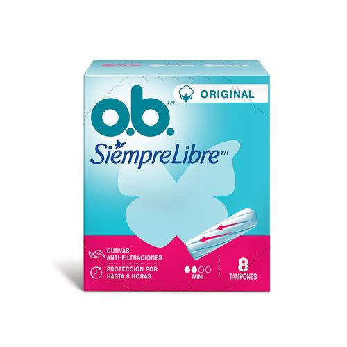 Tampones Ob Siempre Libre Mini x 8 un
