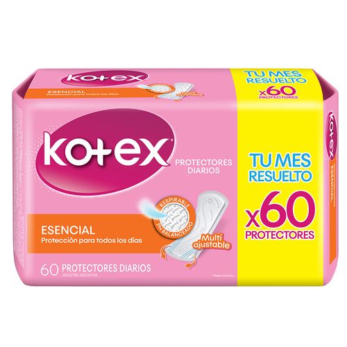Protectores Diarios Kotex Classic x 60 un