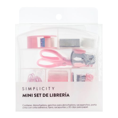 Set Simplicity de Librería Mini en Caja Lila