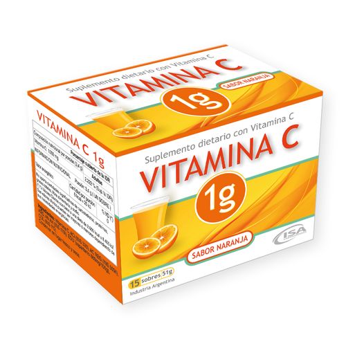 Suplemento Dietario Vitamina C 1000 x 15 sobres