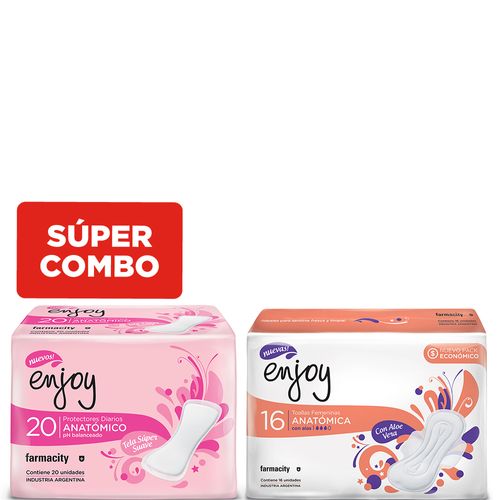 Combo Enjoy Protectores + toallas higiénicas