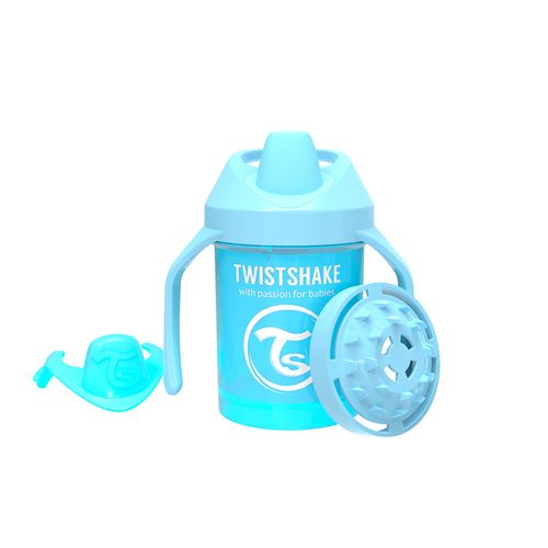 Vaso Twistshake Mini Cup Celeste 4 + meses x 230 ml