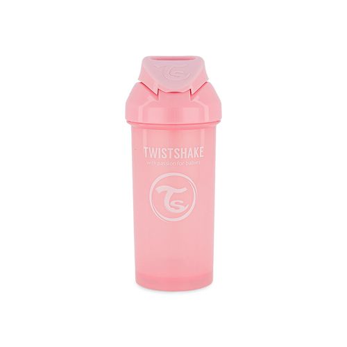 Vaso con bombilla Twistshake Rosa 6m x 360 ml