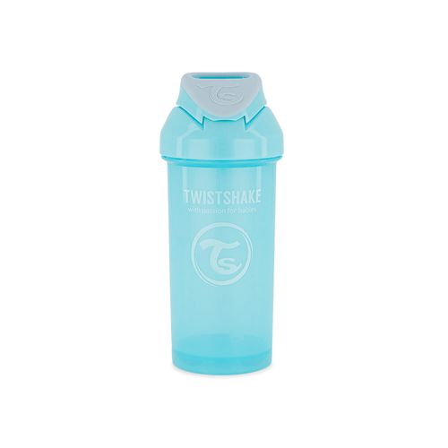 Vaso con bombilla Twistshake Celeste 6m x 360 ml