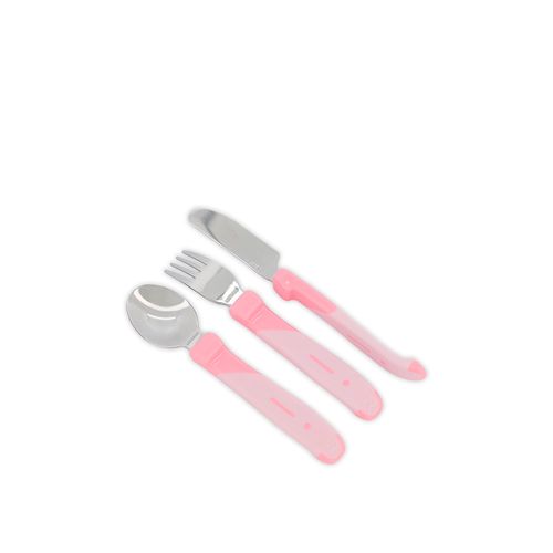 Set de Cubiertos Twistshake Rosa 12m x 3 un