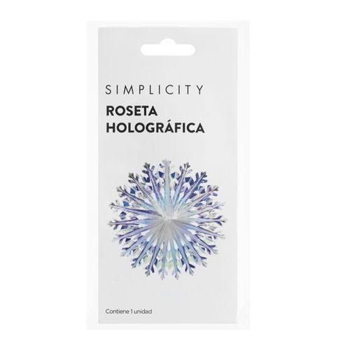 Roseta Simplicity Holográfica Copo de Nieve