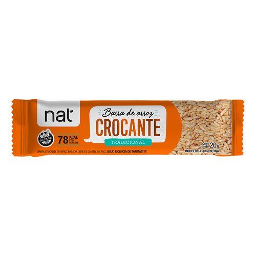 Barra de Arroz Nat Crocante sabor Original x 20 g