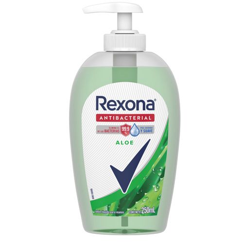 Jabón Líquido Rexona Antibacterial Aloe Vera x 250 ml