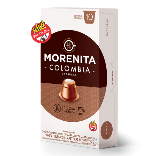 Café en Cápsulas Morenita Colombia x 52 g