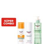 Combo-Eucerin-Gel-Limpiador-Dermopure---Fluido-Facial-Hidratante-Matificante-Eucerin-Dermopure---Protector-Solar-Facial-Eucerin-Sun-Gel-Cream-Fps-50