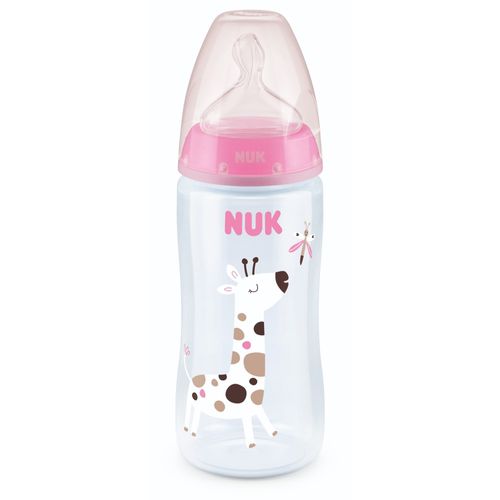 Mamadera NUK Fc+ Pp con Control de Temperatura Jirafa x 300 ml