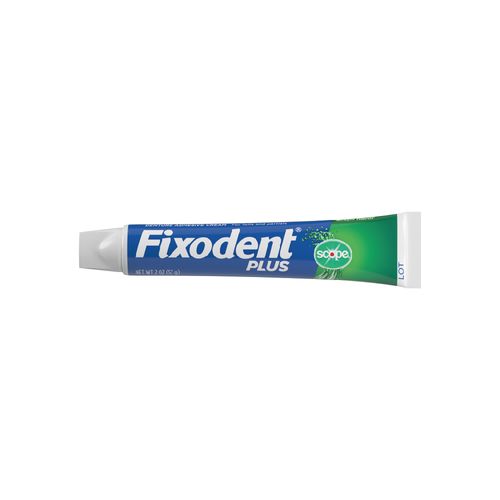 Pasta para Prótesis Dental Fixodent Plus Menta x 57 g