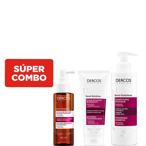 Combo Vichy Dercos Densidad Shampoo + Acondicionador + Sérum