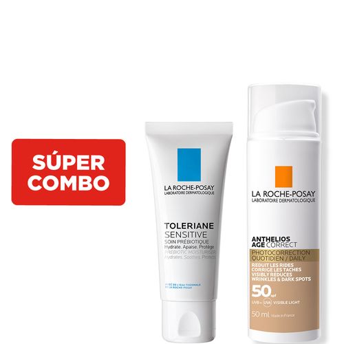 Kit La Roche Posay Protector Solar Antiedad + Hidratante