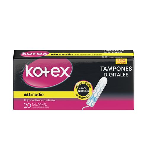 Tampones Kotex Evolution Digital Medio x 20 un