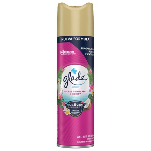 Desodorante de Ambiente Glade Tropical Floral en Aerosol x 360 ml
