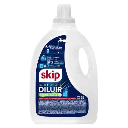 Jabón Líquido Skip Bio Enzimas Diluible Botella 3 l x 500 ml