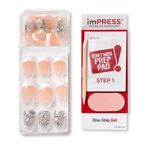 Uñas Postizas Press on Impress Nails Tuxedo