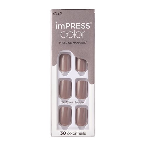 Uñas Postizas Press on Impress Manicure Medium Coffin So French