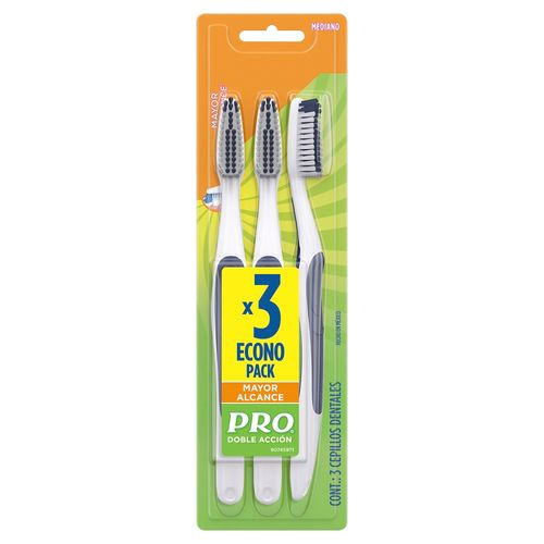 Cepillo Dental Oral-B Pro Doble Acción Mayor Alcance x 3 un