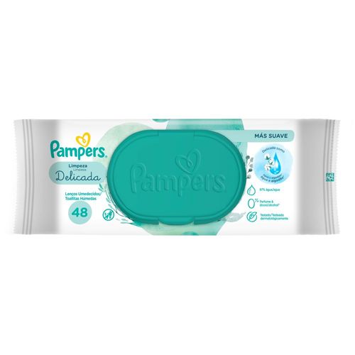 Toallitas Húmedas Pampers Limpieza Delicada x 48 un