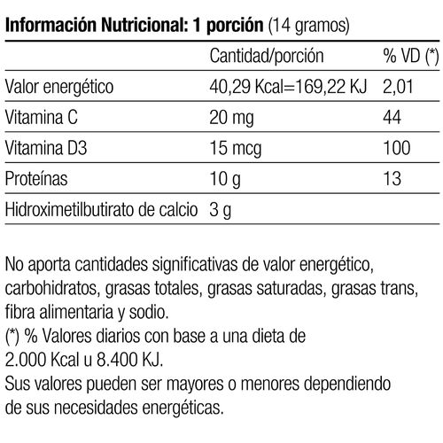 Suplemento Dietario Ultraflex HMB 3000 Lata x 420 g