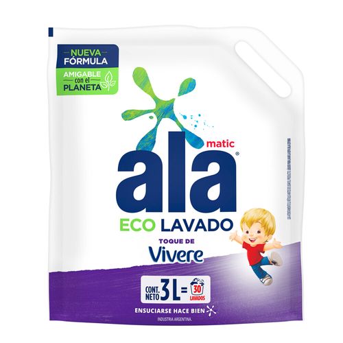 Jabon Líquido Ala Eco Lavado Vivere x 3000 ml