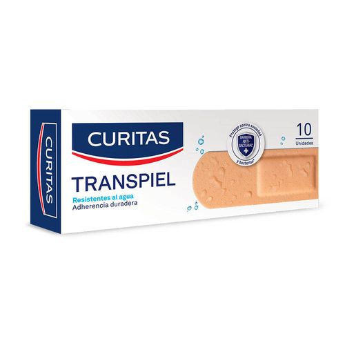 Apósitos Adhesivos Curitas Tela Transpiel 10 un