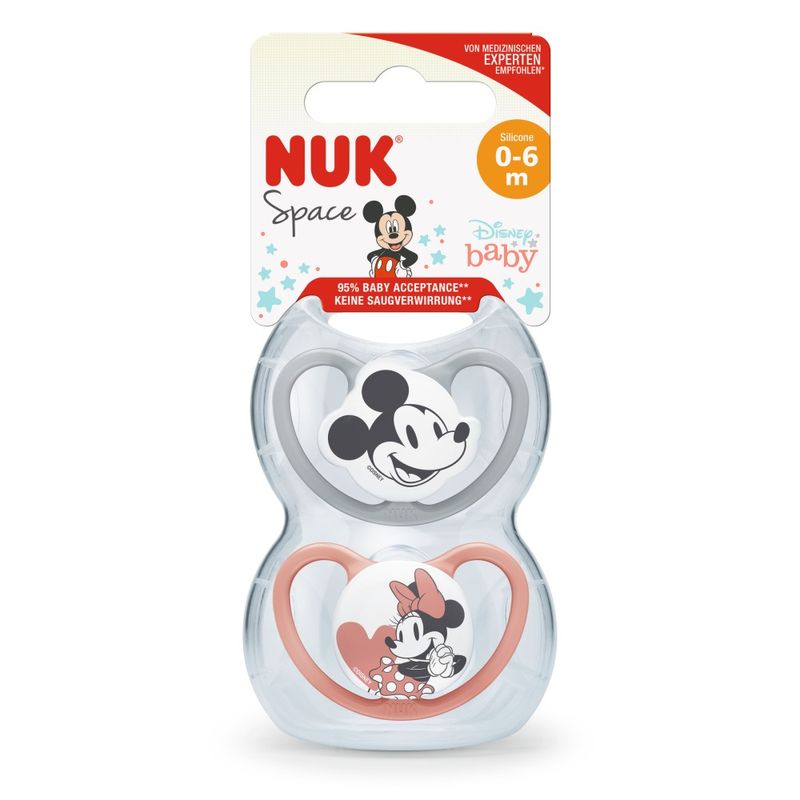 set-chupete-nuk-trendline-mickey-mous-t1-rojo-gris-x-2-un