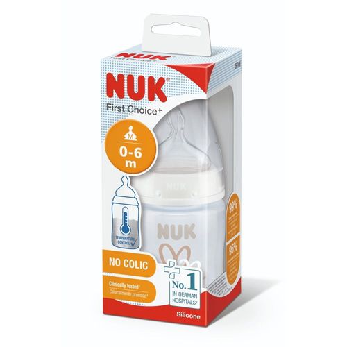 Mamadera NUK Control de Temperatura Corazón 0 a 6 m x 150 ml