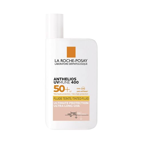 Protector Solar con Color La Roche-Posay Anthelios UVmune 400 Tinted Fluid Spf 50+ x 50 ml