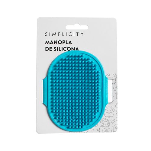 Cepillo Limpieza Mascota Simplicity Pet Silicona Turquesa