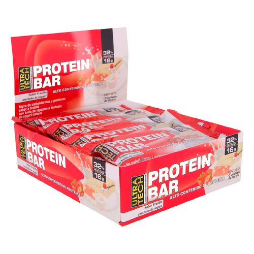 Protein Bar sabor frutilla yogurt x 12un x 50 gr c/u