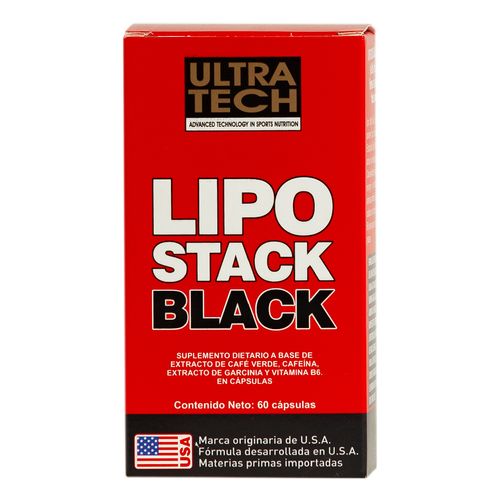 Suplemento Dietario Lipo Stack Black x 60 cápsulas