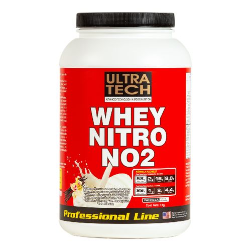 Suplemento Dietario whey nitro NO2 sabor vainilla en polvo x 1 kg