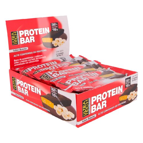 Suplemento dietario Protein Bar sabor banana x 50 gr x 12 Un