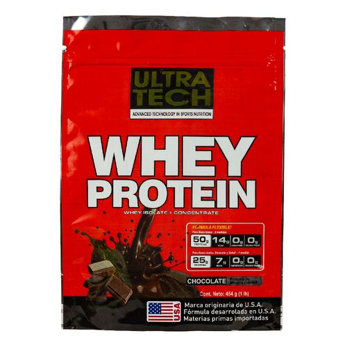 Suplemento dietario Ultra Whey Pro sabor chocolate x 454 gr