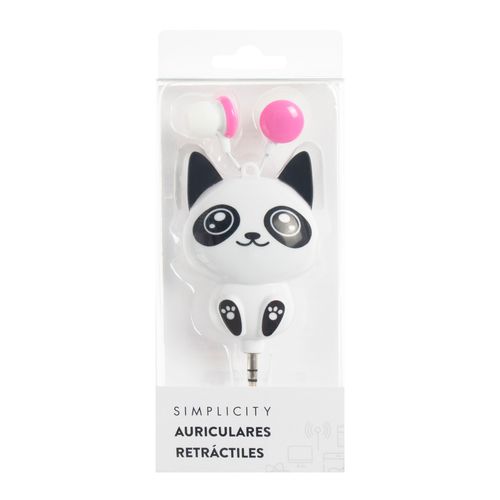 Auriculares Retráctiles Simplicity Panda