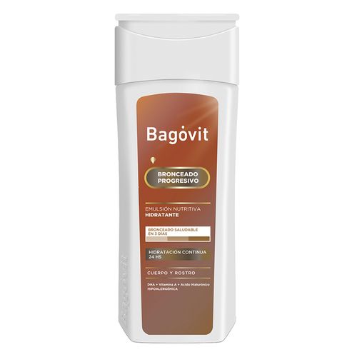 Emulsión Autobronceante Bagóvit Hidratante Vitamina A x 200 g