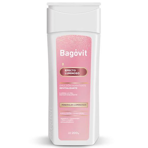 Emulsión Corporal Hidratante Bagóvit Efecto Luminoso x 200 ml