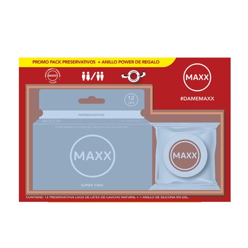 Pack Maxx Preservativo + Anillo Power de Regalo