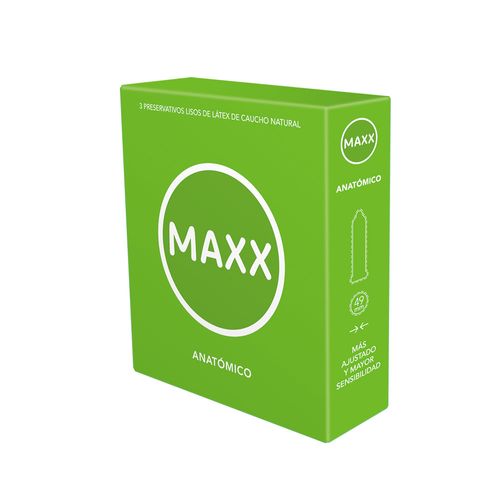 Preservativo Maxx Anatómico x 3 un